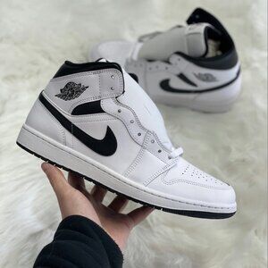 Nike Jordan 1 White Reverse Panda Mens Basketball Shoes DQ8426-132 NEW Sz 11.5